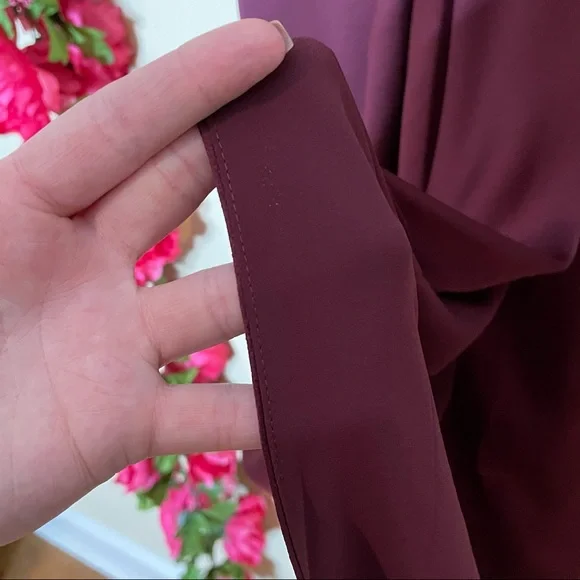 Shona Joy Luxe Cocktail Frill Dress Garnet Size 2 NEW - Picture 10 of 12